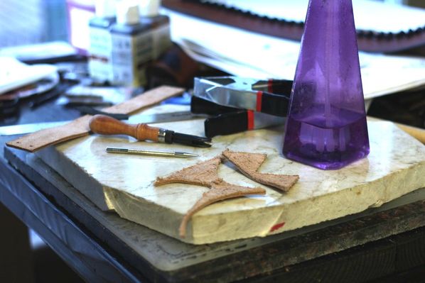 Supply List: Cutting Board, Clamps, Spray Bottle, Scrap Leather, Work Leather, Stylus, V-Gouge