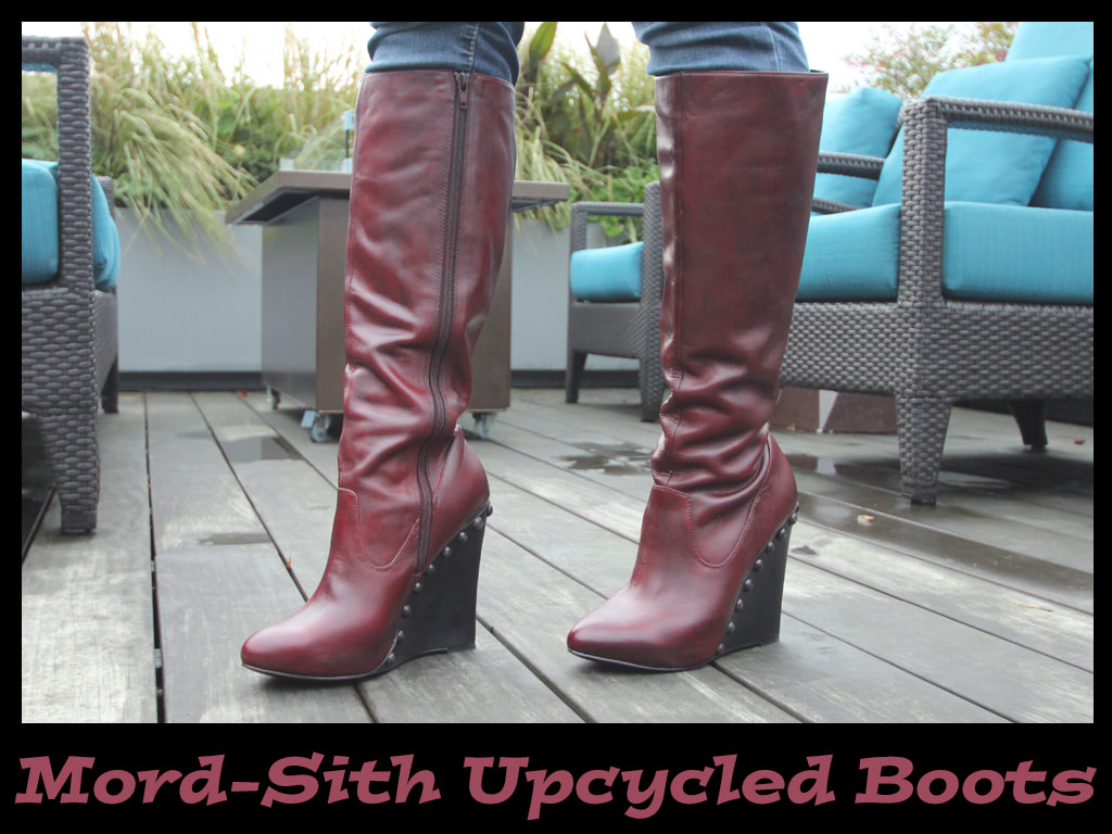 Mord-Sith Boots Upcylced Inspired by Legend of the Seeker.